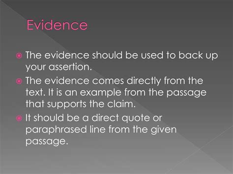 Ppt Assertion Evidence And Commentary Powerpoint Presentation Free Download Id 1839494