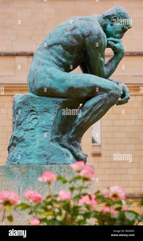 The Thinker Sculpture By Auguste Rodin Rodin Museum Paris