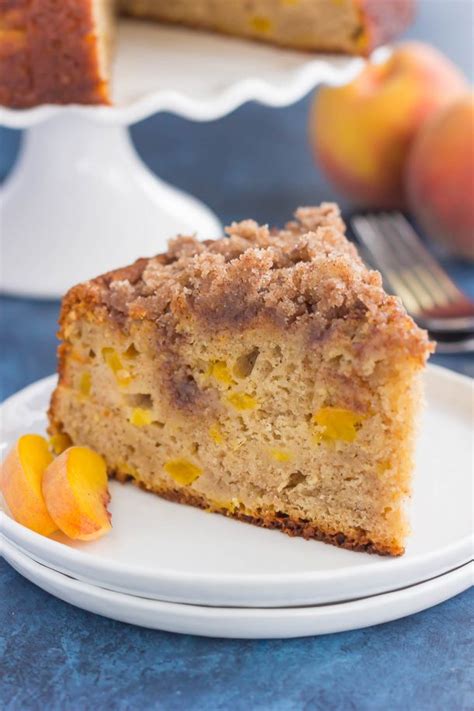 Fresh Peach Cake Recipe Crumb Topping Pumpkin N Spice