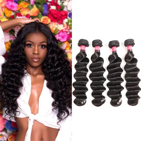 Brazilian Virgin Hair Loose Deep Wave Bundles West Kiss Hair