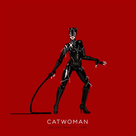 Catwoman Illustration Pen Outline Digital Coloring 2019 The