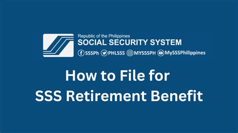 How To File Sss Retirement Benefit And What You Need To Know Life