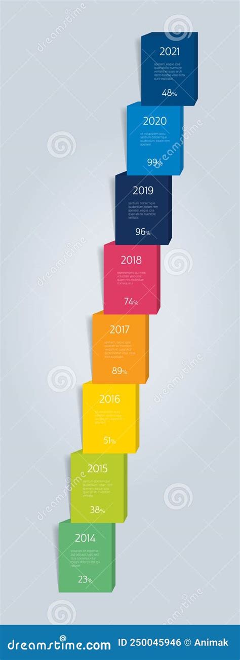 Zeitstrahl Infografik Infografik Vektor Vektor Abbildung