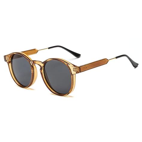 Yooske Brand Round Sunglasses Men Women Unisex Retro Vintage Design Sm Moflily Trending