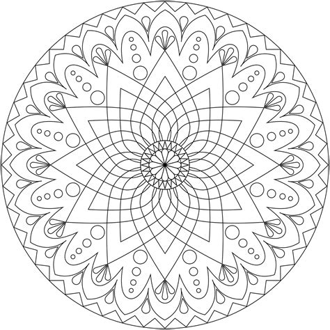 Mandala Coloring Pages Clip Art Library