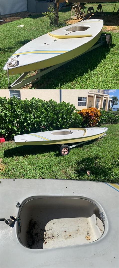1973 Amf Alcort Sunfish With Rigging And As Is Dolly Boats For Sale