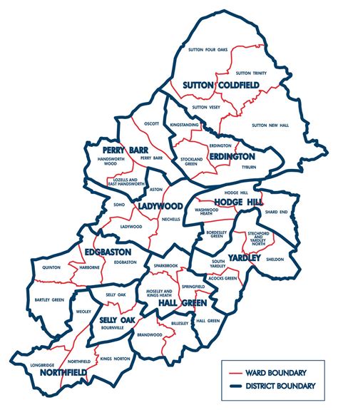 Birmingham City District Map