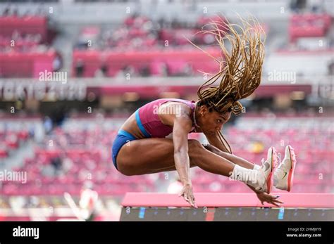 Tara Davis Participating In The Tokyo 2020 Olympic Games In The Long
