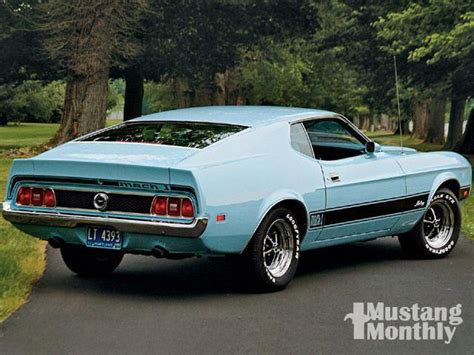 1973 Ford Mustang Mach 1 Right Rear View Americanmusclecarsford