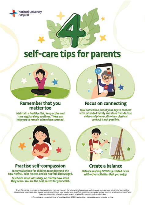 Nuh Self Care Tips For Parents Pyp Counselor Information