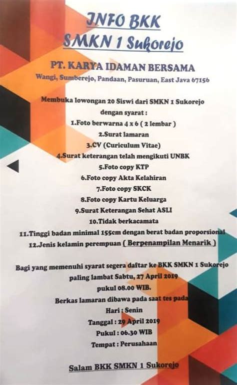 Update loker di lombok timur bulan ini untuk anda yang membutuhkan info lowongan pekerjaan terkini untuk. Loker Guru Wilayah Badas, Pare / Info Lowongan Kerja Stkip Pgri Trenggalek : Alfamidi adalah ...