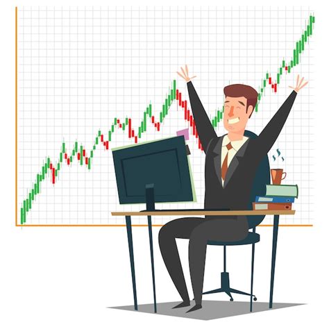 Stock Market Investment And Trading Premium Vector