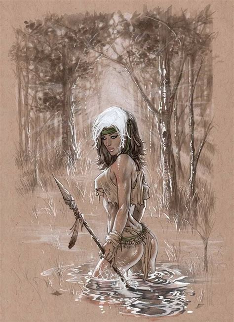 Savage Land Rogue By Eric Ebas Basaldua Marvel Comics Art Comic Art Art