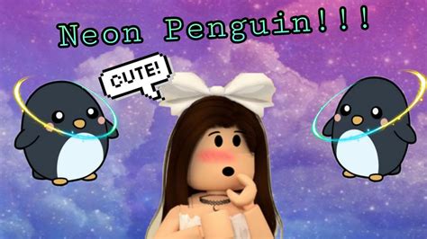 Unlock the number of free items and earn free bucks. What neon Penguin look like??? | Roblox Adopt Me - YouTube