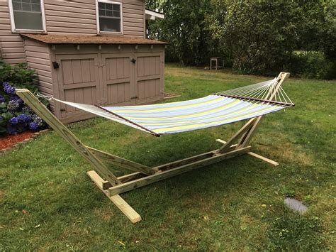 This step by step diy project is about hammock stand plans. Home Accessories: Interesting Indoor Hammock Stand With Spectacular Template For Inspirations ...