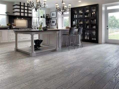 Modern Gray Stained Floors Polyurethanewoodkitchencabinets Grey Wood
