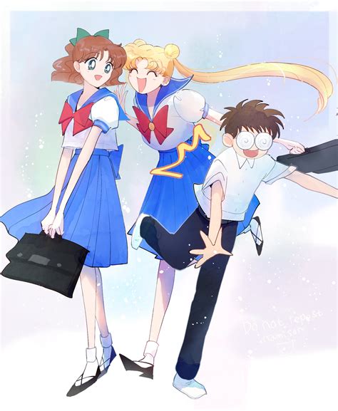 Tsukino Usagi Oosaka Naru And Umino Gurio Bishoujo Senshi Sailor