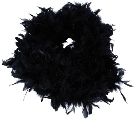 Feather Boa Transparent Image Black Feather Boa Png Clipart Large