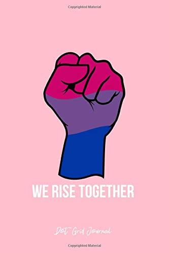 Dot Grid Journal Bi Bisexual Flag Lgbtq We Rise Together Cool Lgbt Ally T Pink Dotted