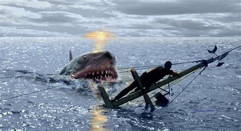 The Final Action Jaws Art By Federico Alain Jaws Film Jaws Movie Scream Series Bigger Boat