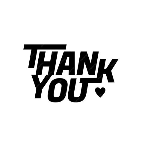 Premium Vector Vector Thank You Lettering