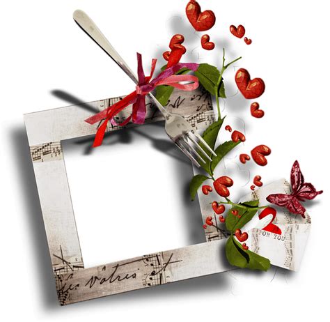 Cadre Png St Valentin Coeurs Romantic Frame Cluster