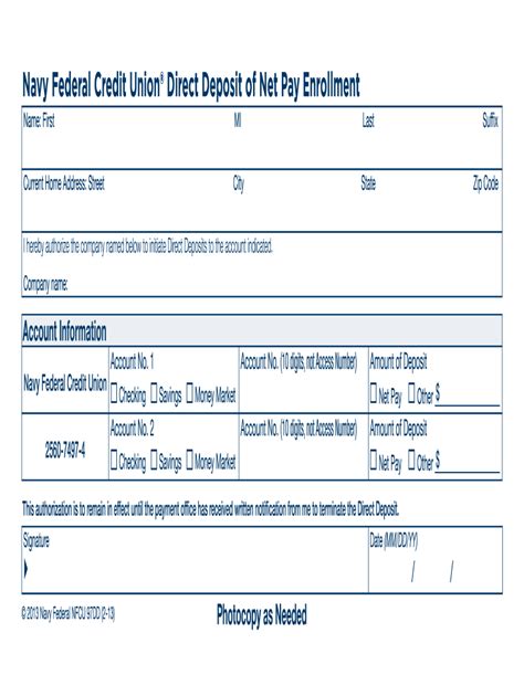 However, opt to use a separate routing number for wire transfers, so it is important to check with the specific bank or credit union to determine if this is the case, and if so, what the wire transfer. Navy Federal Voided Check 2020 - Fill and Sign Printable Template Online | US Legal Forms