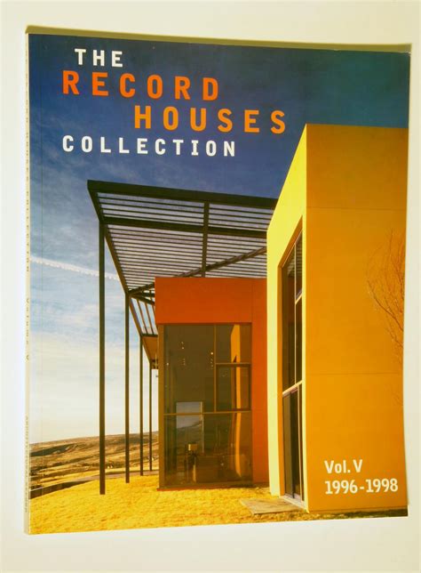 The Record Houses Collection Volume V Reprint Of The Architectural