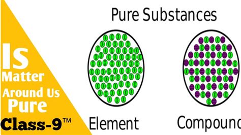 Types Of Pure Substance Class 9 Youtube