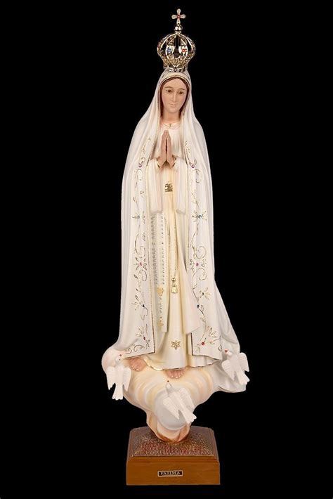 Our Lady Of Fatima Statue Religious Figurine Virgin Mary Classic Paint