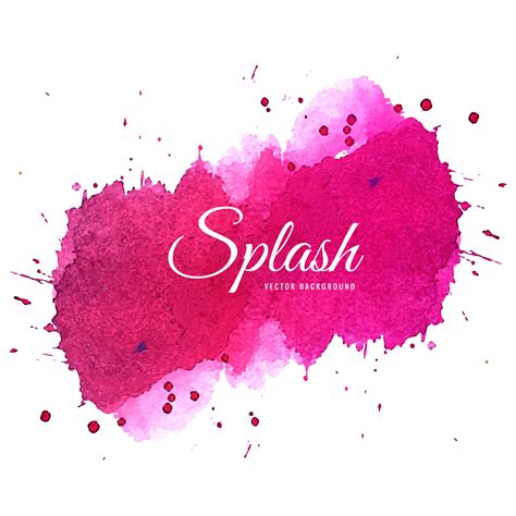 Soft Pink Watercolor Splash Design 677595 Download Free Vectors