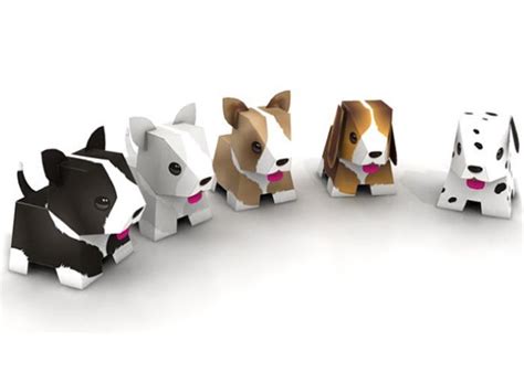 Adorable Printable Puppies Puppy Crafts 3d Paper Crafts Paper Animals