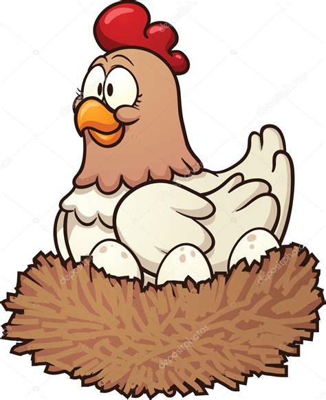 Gallina De Dibujos Animados — Vector De Stock © Memoangeles 37557399