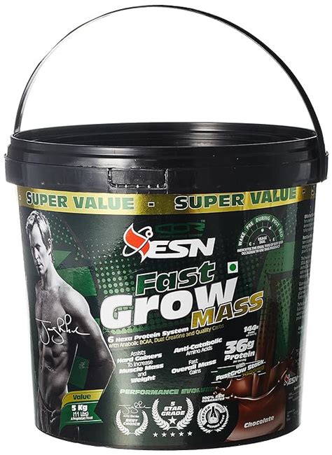 Esn Fast Grow Mass 5 Kg Chocolate Health And Personal Care