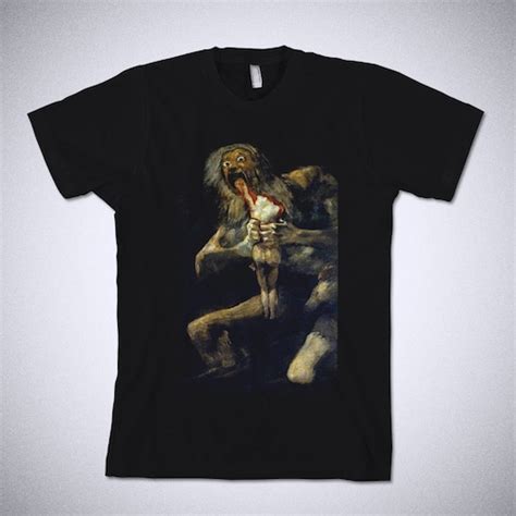 Francisco De Goya T Shirt Saturn Devouring His Son Art Tee Etsy