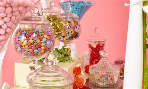 A candy cart business will serve the the needs of those with a sweet tooth, as well as allow you to take your product to any area you like. Candy Cart www.candycarthire.ie | Candy cart, Decorative jars, Candy