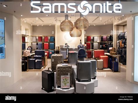 American Luggage Manufacturer And Retailer Samsonite Store Seen In Hong