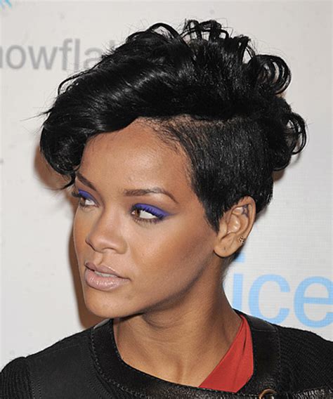 Rihanna Undercut Hairstyle With Wavy Top Hairstyles