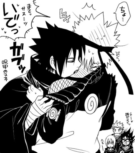 Sasunaru Doujinshis Sasunaru Naruto And Sasuke Kiss Naruto Shippuden Sasuke