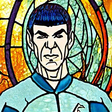 Spock Stained Glass By Mmbseven On Deviantart