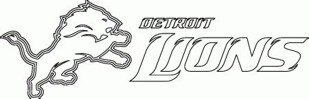 Detroit Lions Logo Coloring Page Coloring Home
