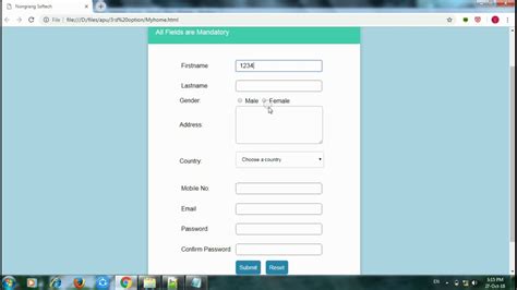 Registration Form Using Html Css And Javascript Javascript Overflow Vrogue Co