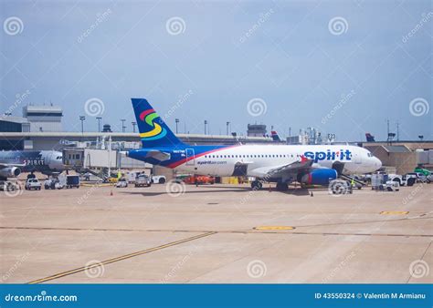Spirit Airlines Boeing 737 700 Aircraft At Lax Editorial Image