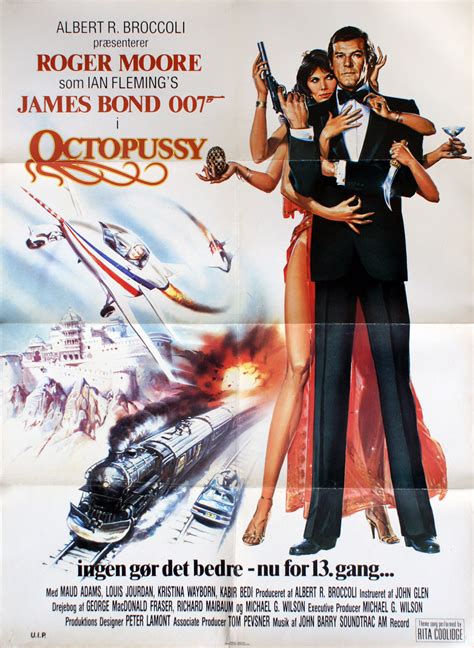 Octopussy Danish Theatrical Poster 1983 James Bond O Rama Dk