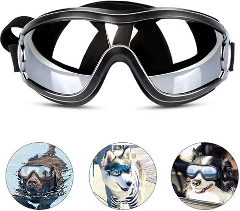 Pedomus Dog Sunglasses Dog Goggles Adjustable Strap For Travel