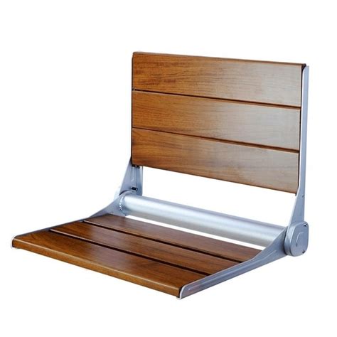 Shop Clevr 18 Ada Compliant Folding Teak Wood Shower Bench Seat