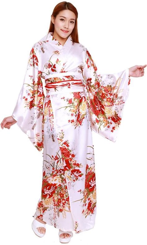 White Geisha Kimono Kimonos And Yukatas Afashion
