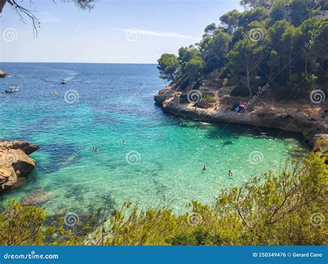 Beautiful Views Of The Best Beaches In Menorca Catalonia Spain Stock