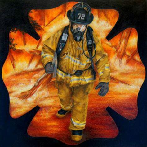 So Real Firefighter Art Firefighter Love Firefighter