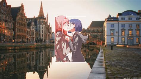Wallpaper Anime Girls Picture In Picture Zero Two Ichigo Darling